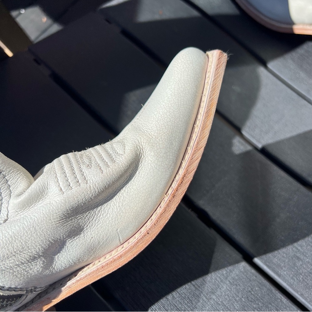 Liberty Black Allie Nite Life White/Beige Cowgirl Boots - Picture 6 of 10